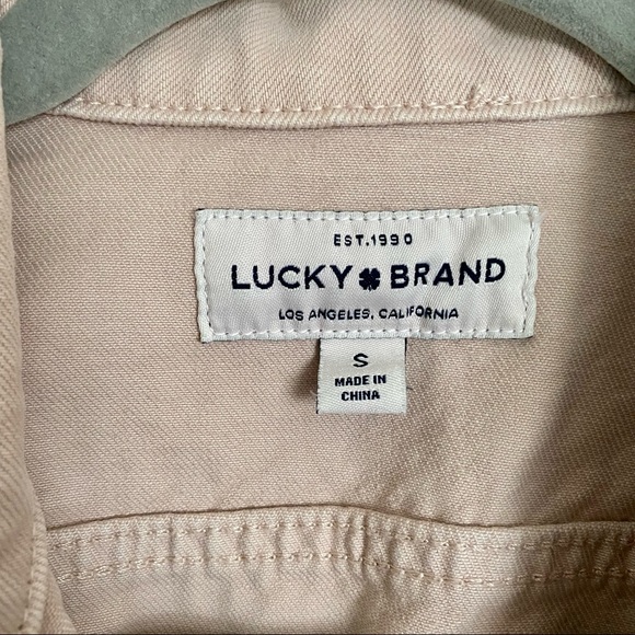 Lucky Brand Pink Tomboy Tucker Jean Jacket Size Small - Picture 3 of 6